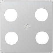 Jung - Einsatz/Abdeckung für Kommunikationstechnik Abdeckung alu A 561-4 SAT1 AL für 4L-SAT-TV-Dose