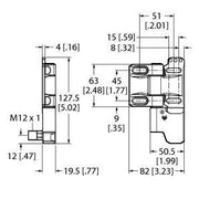Turck - Einzelpositionsschalter Sicherheitsschalter SI-HGZ63FQDRR Scharnier − 1 Stück