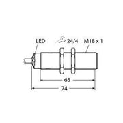 Turck - Ultraschall Taster Ultraschallsensor RU50U-S18-LU8X