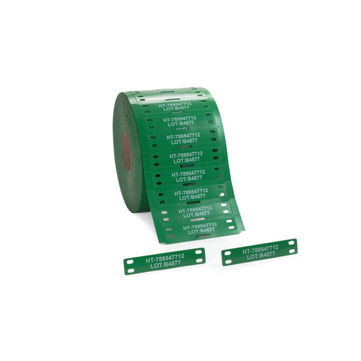 HellermannTyton - Kabelmarkierungssystem Kennzeichnungsschilder 556-83032(1000) 12x60mm grü 1000/Rol − 1000 Stück