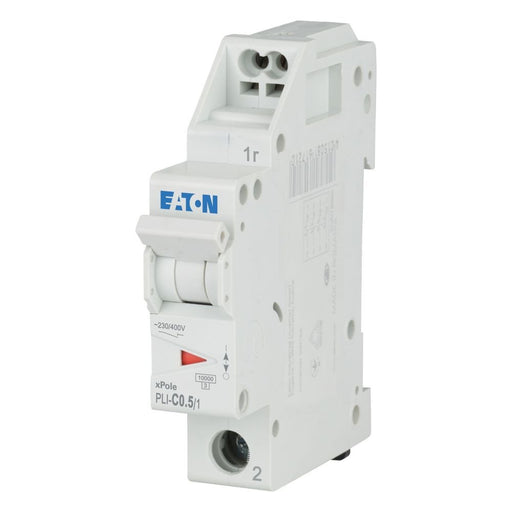 Eaton - Leitungsschutzschalter PLI-C0,5/1 0,5 A, 1p,Steckkl. C − 12 Stück