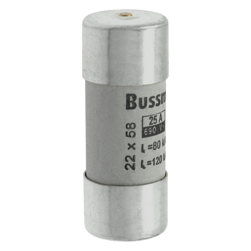 Eaton - Zylindrische Sicherung Sicherungseinsatz Nieders. CYL GG 22,#C22G25S 25A AC 690V 80kA − 10 Stück