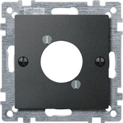 Merten - Einsatz/Abdeckung für Kommunikationstechnik Zentralplatte anth 468914 f.Audio-Steckver.XLR