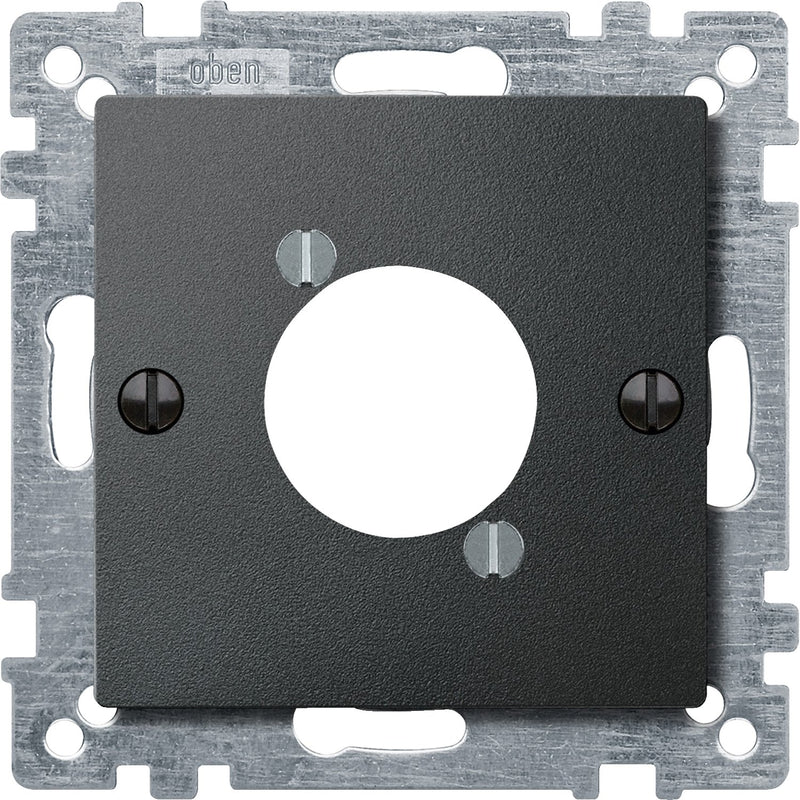 Merten - Einsatz/Abdeckung für Kommunikationstechnik Zentralplatte anth 468914 f.Audio-Steckver.XLR