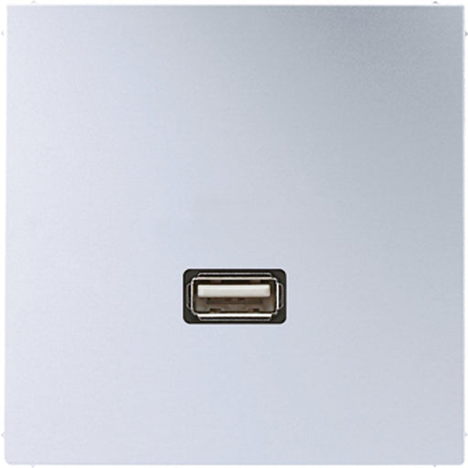 Jung - Multifunktions-Anschlussdose Multimedia-Anschluss alu MA AL 1122 USB m.Tragring