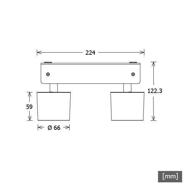 LTS Licht&Leuchten - Decken-/Wandleuchte Wand-u.Deckenleuchte ORYO-WA2 101 #671956 927, DALI, ws
