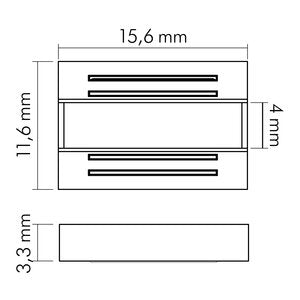 Nobile - Zubehör/Ersatzteile für Lichtschlauch/-band Verbinder starr 5er Set 5011520055 − 1 Stück