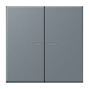 Jung - Abdeckung/Bedienelement für Installationsschalterprogramme Wippe 2fach m. Lichtleiter LC 995 KO5 251 gris 59 (4320H)