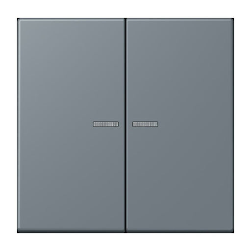 Jung - Abdeckung/Bedienelement für Installationsschalterprogramme Wippe 2fach m. Lichtleiter LC 995 KO5 251 gris 59 (4320H)