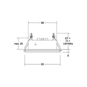 Brumberg Leuchten - Downlight/Strahler/Flutlicht Einbaumodul rund 45320070