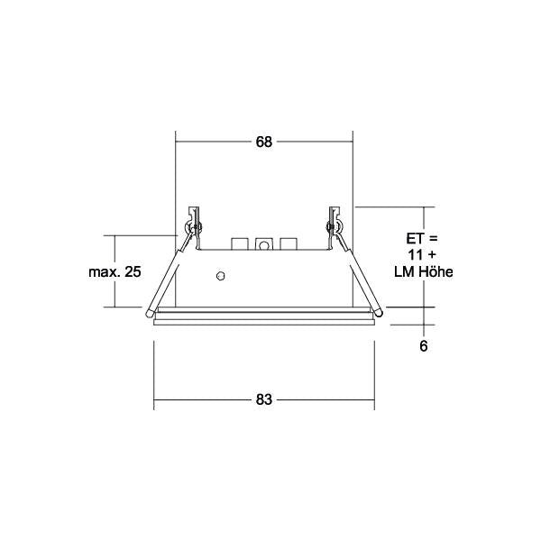 Brumberg Leuchten - Downlight/Strahler/Flutlicht Einbaumodul rund 45320070