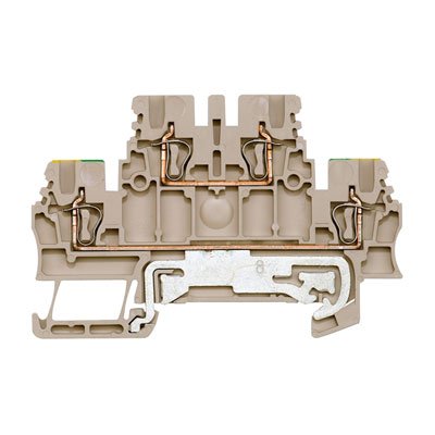 Weidmüller - Schutzleiter-Reihenklemme Doppelstockklemme ZDK 1.5DU-PE 1,5qmm − 100 Stück