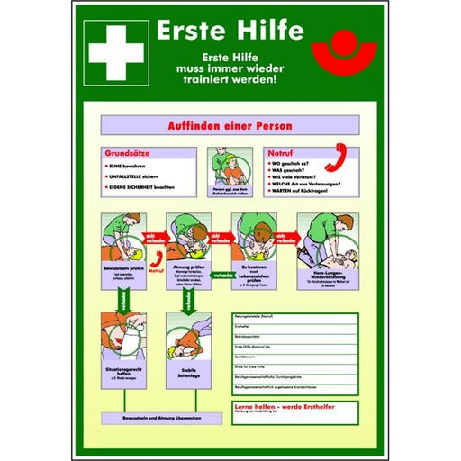 Klar - Warn-/Hinweisschild Erste-Hilfe Kennzeichnung 216/61