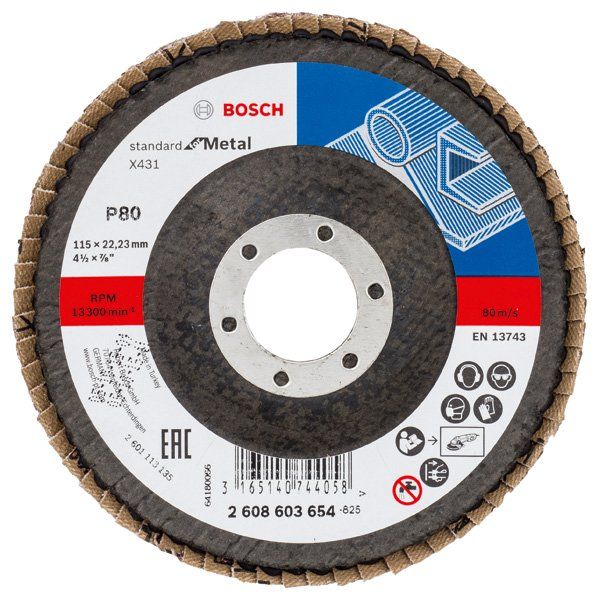 Bosch - Trenn-/Schleifscheibe Fächerschleifscheibe X431 2608603654 Standard for Metal
