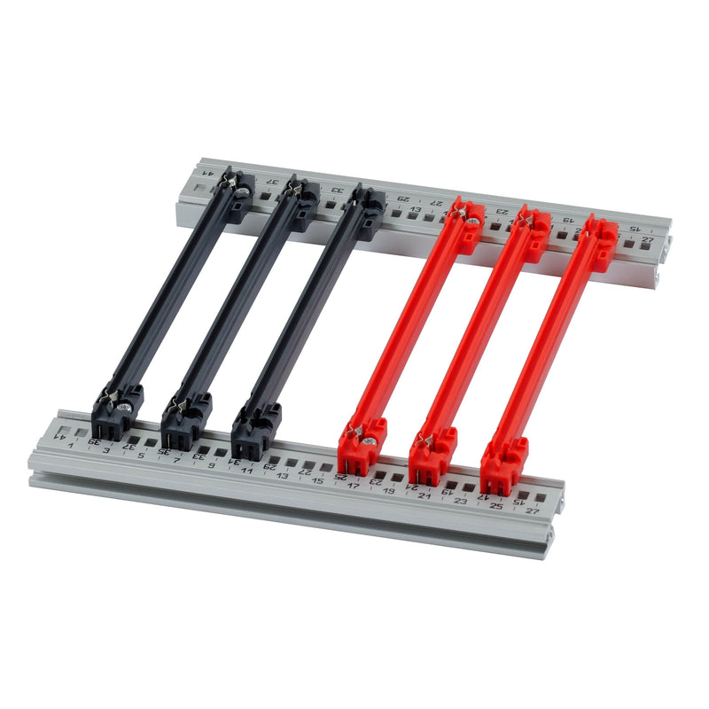 Schroff - Komponente für den Ausbau (Schaltschrank) GUIDE RAIL ACCY 64568005 160T 2MM RED