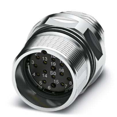 Phoenix Contact - Rundsteckverbinder, feldkonfektionierbar (Industriesteckverbinder) Gerätesteckverbinder CA-1RS1N8A6L00 Vorderwand