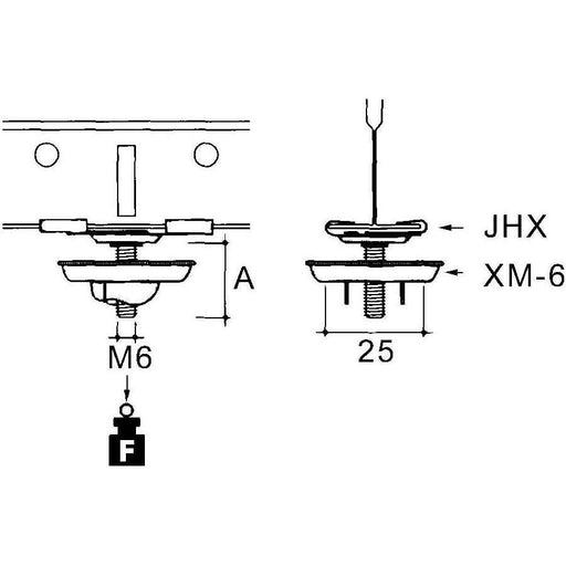 Niedax - Befestigungsklammer Akustikbaubefestigung JHX-50S