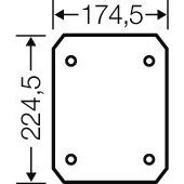 Hensel - Montageplatte für Verteilergehäuse Isolierstoff-Montageplatte EB MP 25 4mm stark