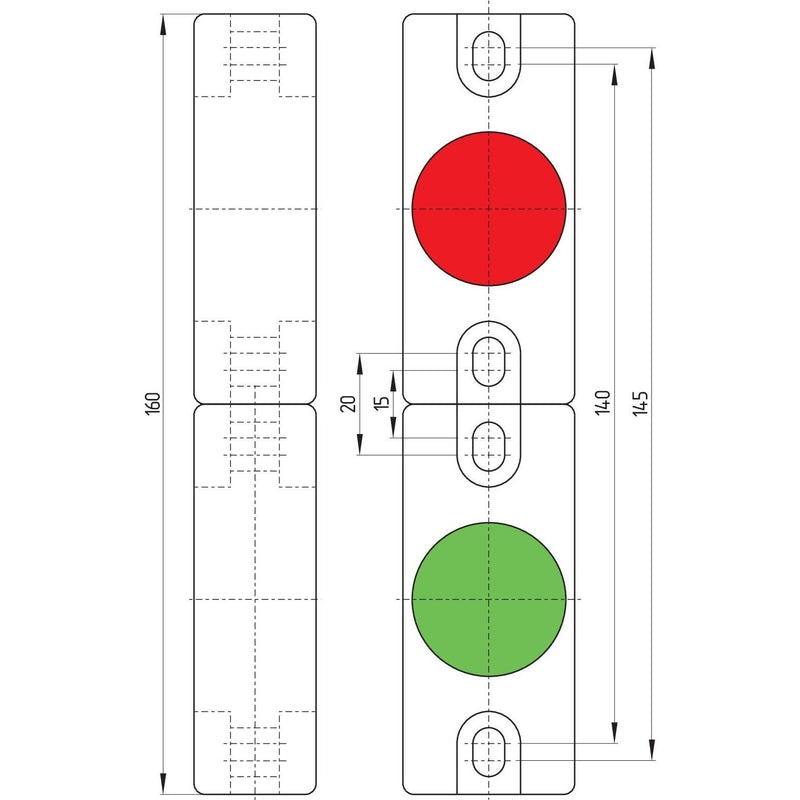 Schmersal - Magnetischer Näherungsschalter Magnetschalter BP 22 N (S)  − 1 Stück