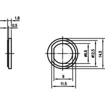 Telegärtner - Codierung für Datentechnik Isolierscheibe 100000733 Typ C nat  − 100 Stück