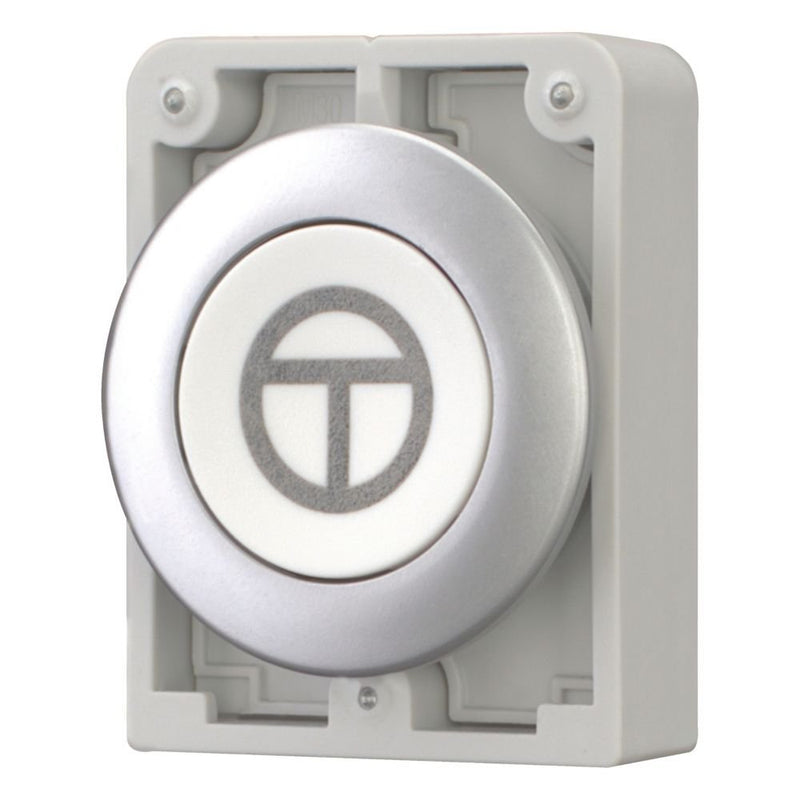 Eaton - Frontelement für Drucktaster Drucktaste RMQ-Titan M30C-FD-W-X11 flach tastend weiß