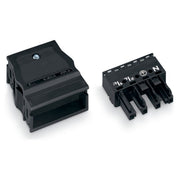 WAGO - Steckverbinder für steckbare Gebäudeinstallation Buchse 770-104 2x0,5-4mmq schwarz − 25 Stück