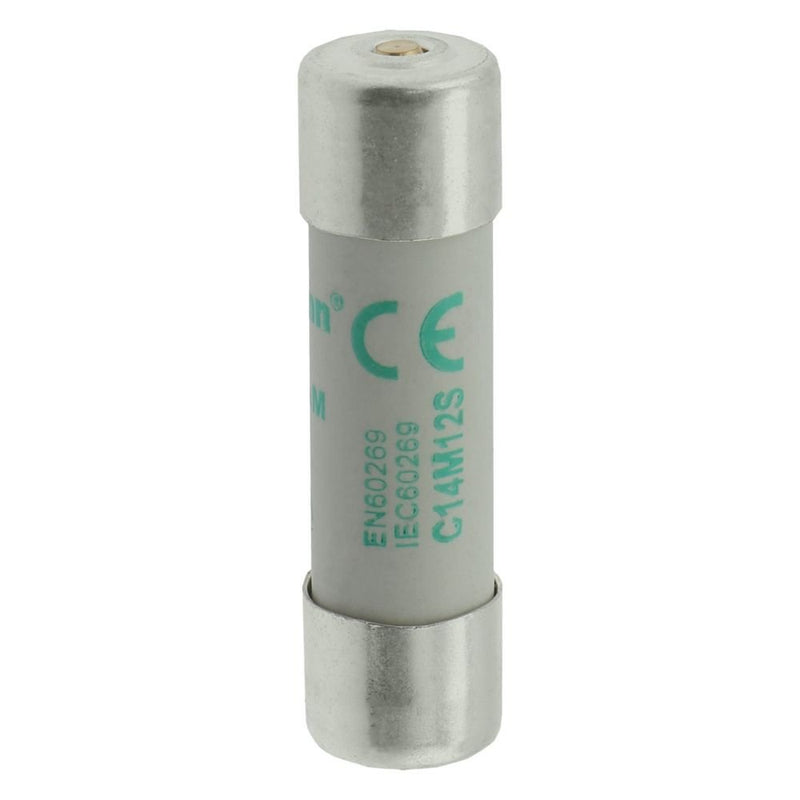 Eaton - Zylindrische Sicherung Sicherungseinsatz Nieders. CYL AM 14,#C14M12S 12A AC 500V 120kA − 10 Stück