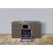 Stengel - Mini-Küche Miniküche Premiumline MPGSMMM160GSMWIKFreB Mokka metallic