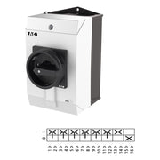 Eaton - Lasttrennschalter Hauptschalter 6polig 32A T3-4-15164/I2/SVB-SW Aufbau 1S1Ö Halt-F