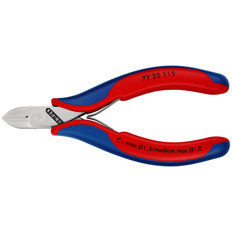 Knipex - Seitenschneider Elektronik-Seitenschneider 77 22 115 SB spiegelpoliert,115mm
