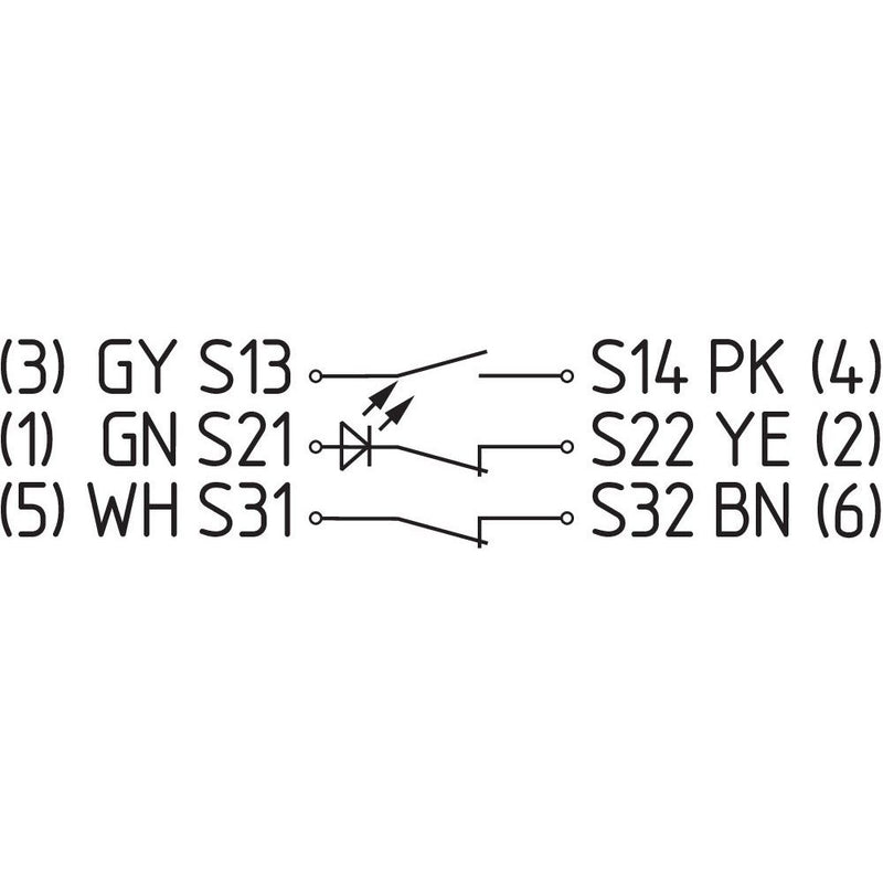Schmersal - Positionsschalter mit getrenntem Betätiger Sicherheits-Sensor BNS 36-11/01ZG-ST-R 1S, 2Ö − 1 Stück