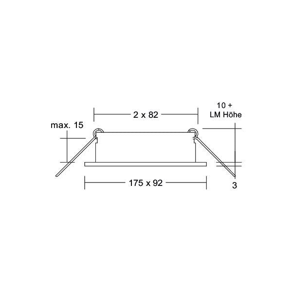 Brumberg Leuchten - Downlight/Strahler/Flutlicht Einbaumodul oval 45020550