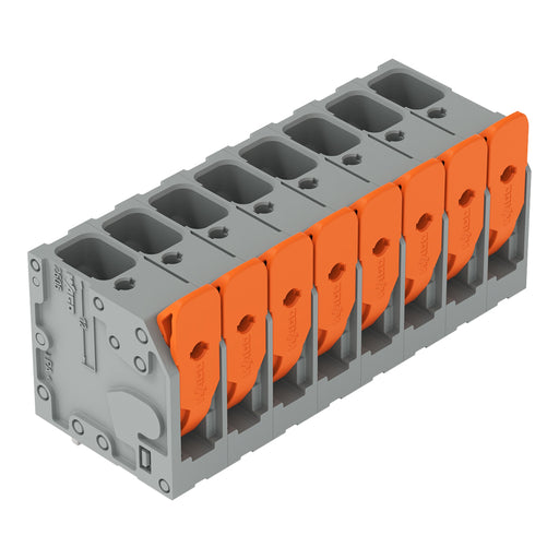 WAGO - Leiterplattenklemme Hebel 2606-3108/020-000 6mm²,grau − 30 Stück