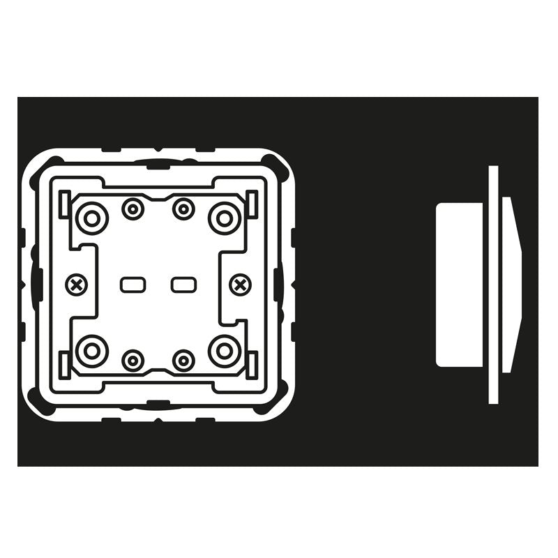 Jung - Bussystem-Tastsensor KNX-Taster Universal LS CD 10921 ST 2-fach