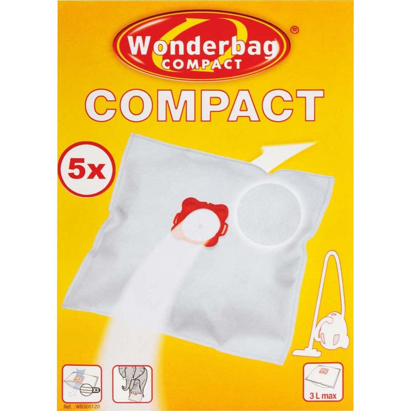 Rowenta - Zubehör/Ersatzteile für Bodenpflege Staubbeutel WB 3051 Wonderbag Compact − 5 Stück