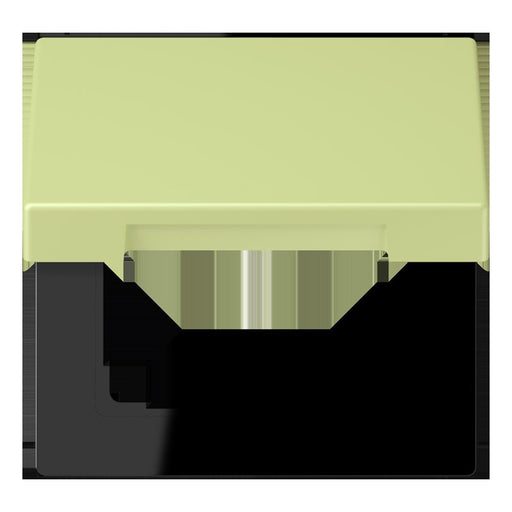 Jung - Abdeckrahmen Klappdeckel m. Stellfeder LC 990 BFKL 222 vert jaune clair