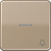 Jung - Abdeckung/Bedienelement für Installationsschalterprogramme Wippe Symbol KLINGEL gold CD 590 KO5K GB für beleuchtb.Taster