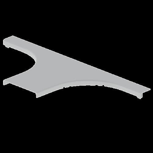 Unex - Deckel T-Stück für Kabeltragsystem T-Abzweiger 66179 lichtgrau, 150mm − 2 Stück