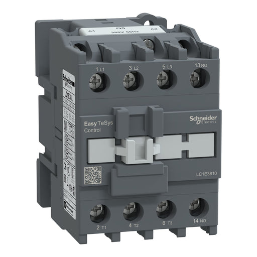 Schneider Electric - Leistungsschütz zum Schalten von Wechselstrom Steuergerät Easy TeSys LC1E3810Q5 38A 380VAC 50Hz 3p