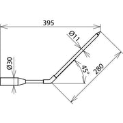 DEHN - Zubehör/Ersatzteile für Sicherheitsgeräte Prüfsonde PSO M8 W45 PHE 45Grad abgewinkelt