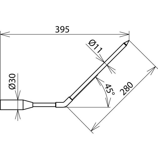 DEHN - Zubehör/Ersatzteile für Sicherheitsgeräte Prüfsonde PSO M8 W45 PHE 45Grad abgewinkelt