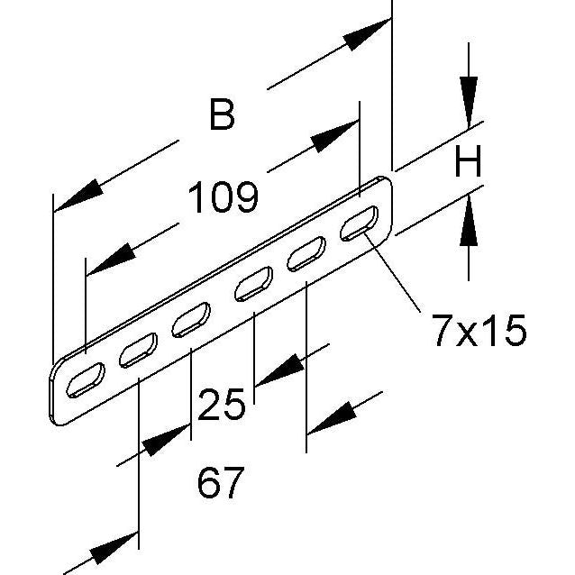 Niedax - Verbinder für Kabeltragsystem Längsverbinder RVV 35