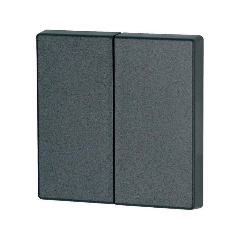 Eaton - Abdeckung/Bedienelement für Installationsschalterprogramme Wippe 2-fach CWIZ-02/09 Tiefschwarz