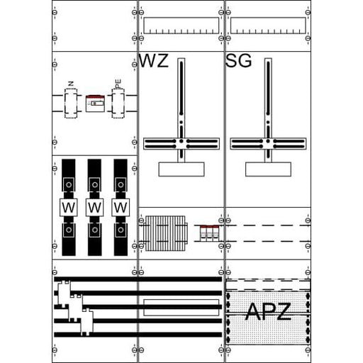 Striebel&John - Zählerfeld Mess- und Wandlerfeld WF37KK21