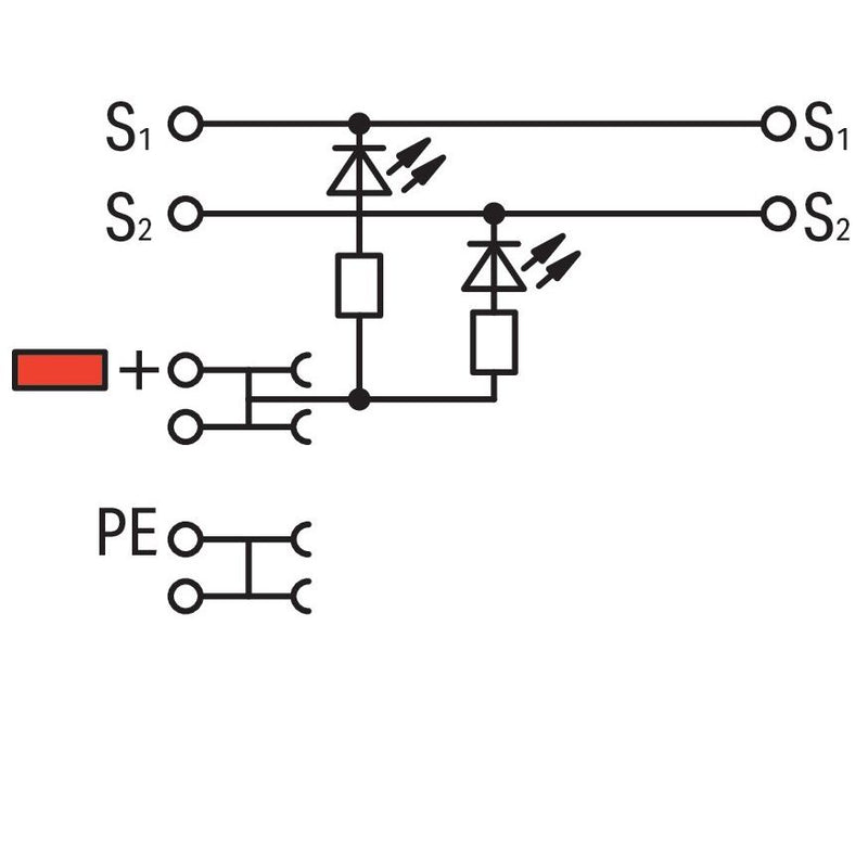 WAGO - Initiator/Aktor-Reihenklemme 3-Leiter-Aktorenklemme 2000-5310/1101-951 LED gelb für NPN − 50 Stück
