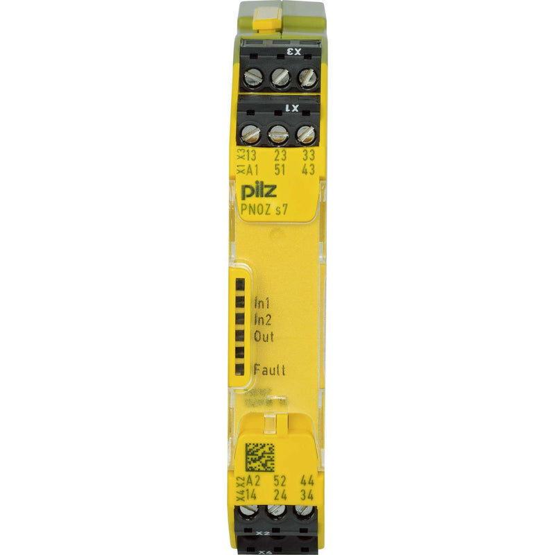 Pilz - Gerät zur Überwachung von sicherheitsgerichteten Stromkreisen Kontaktblock PNOZ s7 #750107 24VDC 4 n/o 1 n/c