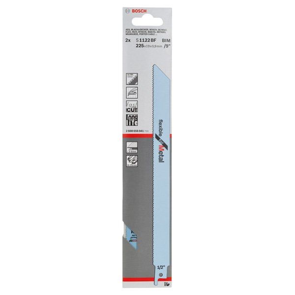 Bosch - Säbelsägeblatt Flexible for 2608656041 Metal, 2er-Pack