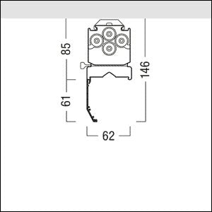 Zumtobel Group - Lichttechnisches Zubehör/Ersatzteile für Leuchten Wallwasher-Reflektor TEC C REFL #22171716