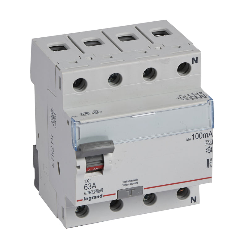 Legrand - Fehlerstrom-Schutzschalter Fehlerstromschutzschalter Legrand 411776 63A,4pol100mA,400VAC