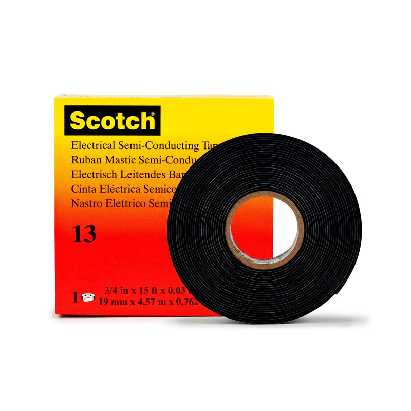 3M - Klebeband Kautschukband Scotch 13 19x4,5 19mmx4,5m,selbstv. − 10 Stück
